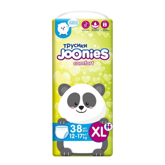 Подгузники-трусики Joonies Comfort, разм XL (12-17кг), 38шт 3971 - фото 9057