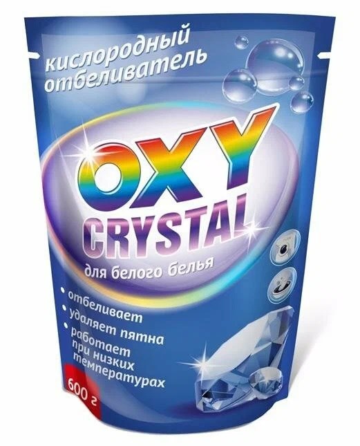 Кислородный отбеливатель Selena Oxy crystal для белого белья, 600г 4186 - фото 9497