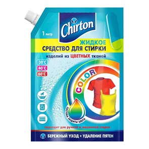 Жидкое средство для стирки Chirton для цветных тканей, 1л 4183