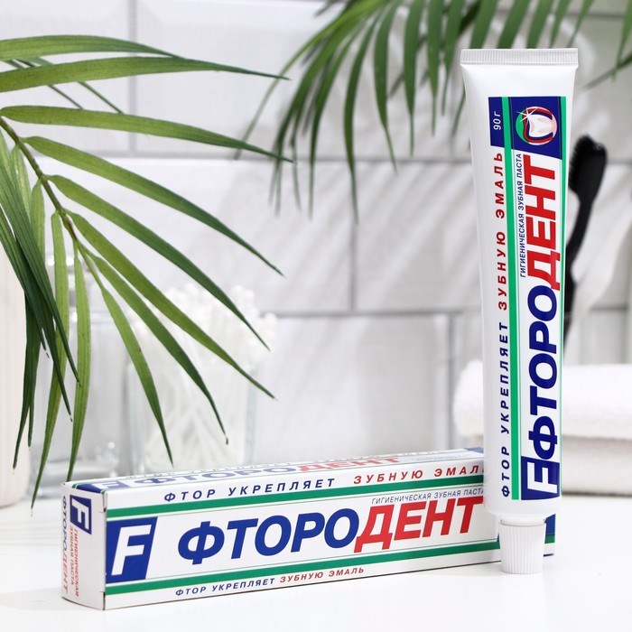 Зубная паста Весна Фтородент, с фтором, 90г 4013 - фото 9120