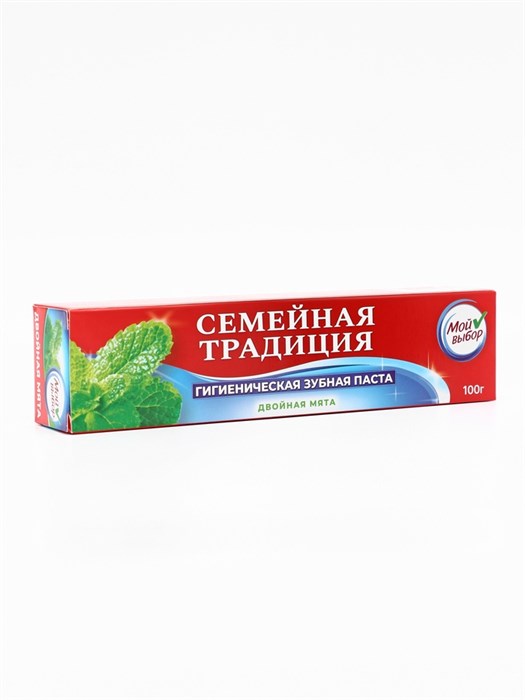 Зубная паста Семейная традиция Двойная мята, 100г 4025 - фото 9136