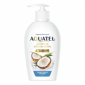 Крем-мыло жидкое Aquatel кокосовое молочко, 280мл 3956