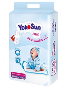 Пеленки одноразовые YokoSun 50х50см, 10шт 3931