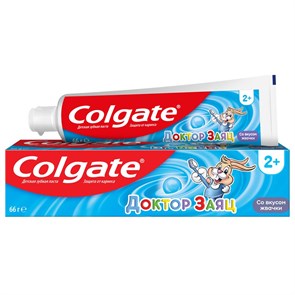 Зубная паста детская Colgate Доктор заяц 2+ в ассорт, 66г 4017
