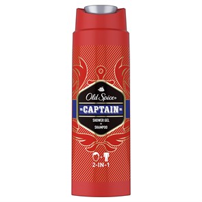 Гель для душа+шампунь Old Spice Captain, 250мл 4287