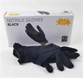 Перчатки 100% нитрил Wally Plastic черные 50пар 01251