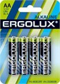 Батарейка алкалиновая Ergolux, AA, LR6, 1.5В, 1шт 01742 - фото 9244