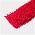 Насадка для плоской швабры, микрофибра букли 43х13см 80г, фуксия 4142
