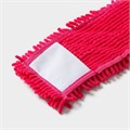 Насадка для плоской швабры, микрофибра букли 43х13см 80г, фуксия 4142